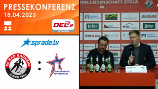 18.04.2023 - Pressekonferenz - EC Bad Nauheim vs. Ravensburg Towerstars