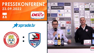 23.09.2022 - Pressekonferenz - EV Landshut vs. Heilbronner Falken