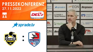 27.11.2022 - Pressekonferenz - Krefeld Pinguine vs. Heilbronner Falken