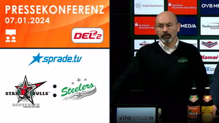 07.01.2024 - Pressekonferenz - Starbulls Rosenheim vs. Bietigheim Steelers
