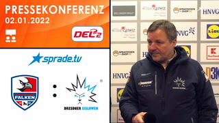 02.01.2022 - Pressekonferenz - Heilbronner Falken vs. Dresdner Eislöwen