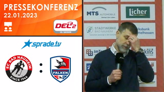 22.01.2023 - Pressekonferenz - EC Bad Nauheim vs. Heilbronner Falken