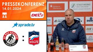 14.01.2024 - Pressekonferenz - EC Bad Nauheim vs. Selber Wölfe
