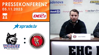 05.11.2023 - Pressekonferenz - EHC Freiburg vs. Eispiraten Crimmitschau