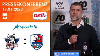17.01.2023 - Pressekonferenz - EC Kassel Huskies vs. Heilbronner Falken