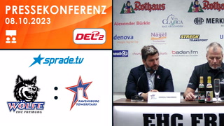 08.10.2023 - Pressekonferenz - EHC Freiburg vs. Ravensburg Towerstars