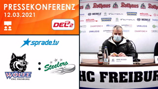 12.03.2021 - Pressekonferenz - EHC Freiburg vs. Bietigheim Steelers
