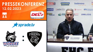 12.02.2023 - Pressekonferenz - EHC Freiburg vs. Bayreuth Tigers