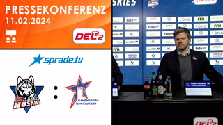 11.02.2024 - Pressekonferenz - EC Kassel Huskies vs. Ravensburg Towerstars