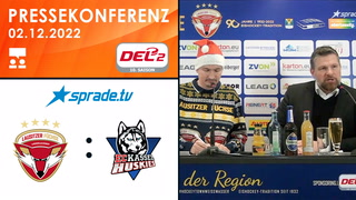 02.12.2022 - Pressekonferenz - Lausitzer Füchse vs. EC Kassel Huskies