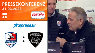 31.03.2023 - Pressekonferenz - Heilbronner Falken vs. Bayreuth Tigers