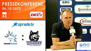 06.10.2023 - Pressekonferenz - Dresdner Eislöwen vs. EHC Freiburg