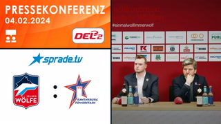 04.02.2024 - Pressekonferenz - Selber Wölfe vs. Ravensburg Towerstars