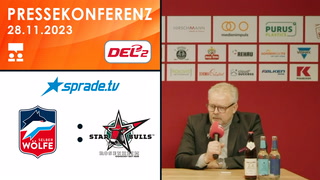28.11.2023 - Pressekonferenz - Selber Wölfe vs. Starbulls Rosenheim