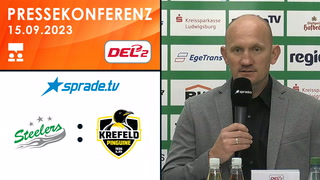 15.09.2023 - Pressekonferenz - Bietigheim Steelers vs. Krefeld Pinguine