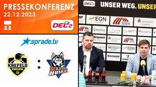 22.12.2023 - Pressekonferenz - Krefeld Pinguine vs. EC Kassel Huskies