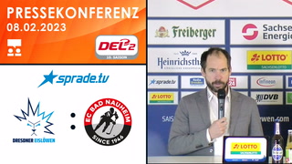 08.02.2023 - Pressekonferenz - Dresdner Eislöwen vs. EC Bad Nauheim
