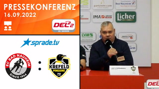16.09.2022 - Pressekonferenz - EC Bad Nauheim vs. Krefeld Pinguine