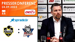 24.09.2023 - Pressekonferenz - Krefeld Pinguine vs. EC Kassel Huskies