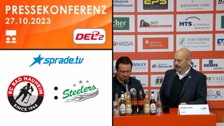 27.10.2023 - Pressekonferenz - EC Bad Nauheim vs. Bietigheim Steelers