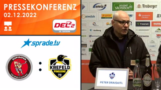 02.12.2022 - Pressekonferenz - Eispiraten Crimmitschau vs. Krefeld Pinguine