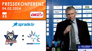 04.02.2024 - Pressekonferenz - EC Kassel Huskies vs. Dresdner Eislöwen