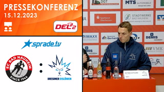 15.12.2023 - Pressekonferenz - EC Bad Nauheim vs. Dresdner Eislöwen