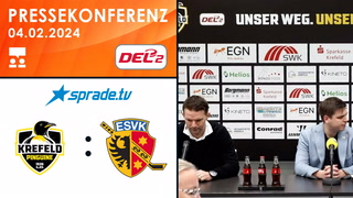04.02.2024 - Pressekonferenz - Krefeld Pinguine vs. ESV Kaufbeuren