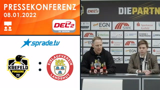 08.01.2023 - Pressekonferenz - Krefeld Pinguine vs. EV Landshut