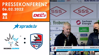 06.02.2022 - Pressekonferenz - Dresdner Eislöwen vs. Heilbronner Falken