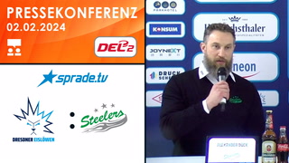 02.02.2024 - Pressekonferenz - Dresdner Eislöwen vs. Bietigheim Steelers