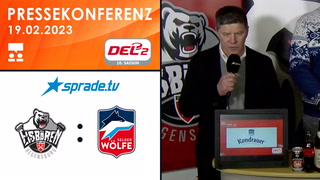 19.02.2023 - Pressekonferenz - Eisbären Regensburg vs. Selber Wölfe
