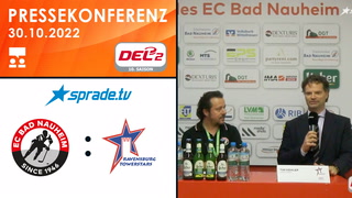 30.10.2022 - Pressekonferenz - EC Bad Nauheim vs. Ravensburg Towerstars