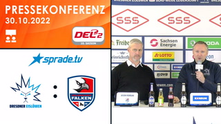 30.10.2022 - Pressekonferenz - Dresdner Eislöwen vs. Heilbronner Falken