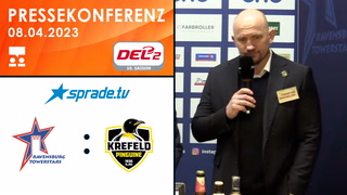 08.04.2023 - Pressekonferenz - Ravensburg Towerstars vs. Krefeld Pinguine