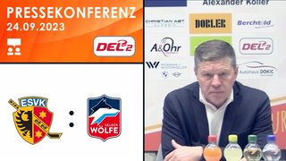24.09.2023 - Pressekonferenz - ESV Kaufbeuren vs. Selber Wölfe