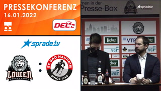 16.01.2022 - Pressekonferenz - Löwen Frankfurt vs. EC Bad Nauheim