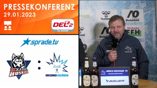 29.01.2023 - Pressekonferenz - EC Kassel Huskies vs. Dresdner Eislöwen