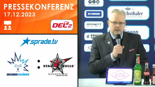 17.12.2023 - Pressekonferenz - Dresdner Eislöwen vs. Starbulls Rosenheim