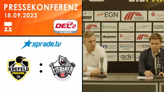 18.09.2022 - Pressekonferenz - Krefeld Pinguine vs. Eisbären Regensburg